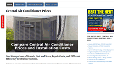 Desktop Screenshot of centralairconditionerprice.com