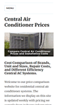 Mobile Screenshot of centralairconditionerprice.com